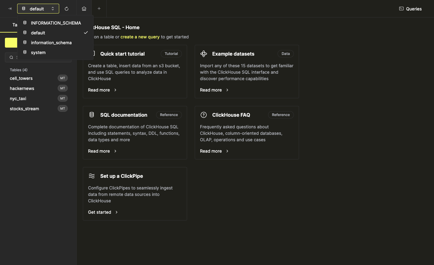 table list and schema - Zoomed